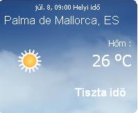Mallorcai időjárás előrejelzés, 2010. július 9.
