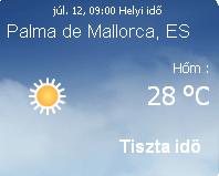Mallorcai időjárás előrejelzés, 2010. július 12.