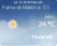 Mallorca napi időjárás előrejelzése