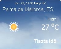 Mallorcai időjárás előrejelzés, 2010. június 25.