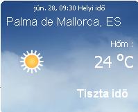 Mallorcai időjárás előrejelzés, 2010. június 29.