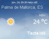 Mallorcai időjárás előrejelzés, 2010. június 24.