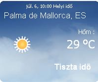 Mallorcai időjárás előrejelzés, 2010. július 6.