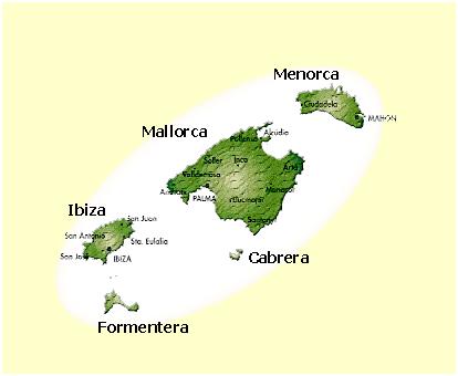 Mallorca térképe